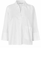 MaDrakina White Pleat Detail Shirt