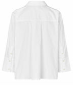 MaDrakina White Pleat Detail Shirt