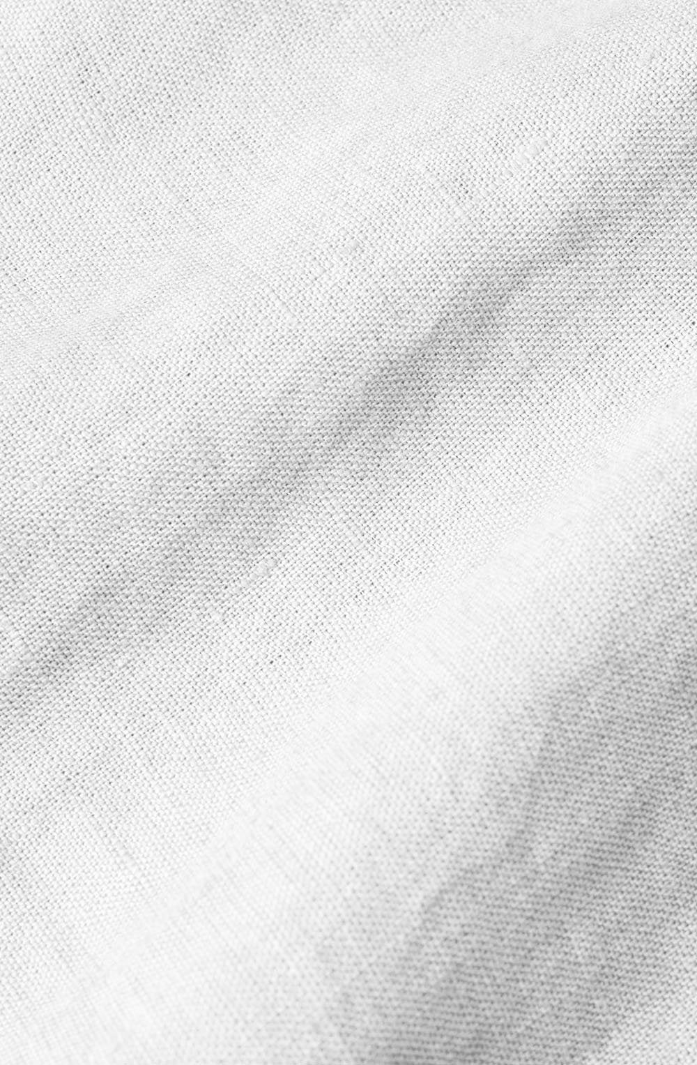 MaDua White Linen Ruffled Top