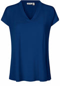 MaEfa Navy Peony Jersey T shirt