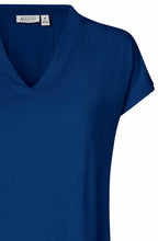 MaEfa Navy Peony Jersey T shirt