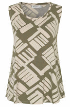 MaElisa Dusky Green Jersey Sleeveless Top