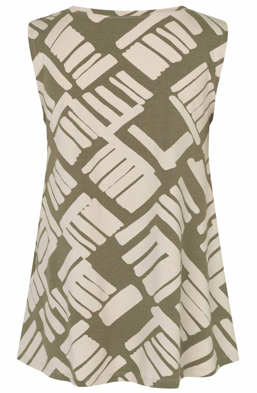 MaElisa Dusky Green Jersey Sleeveless Top