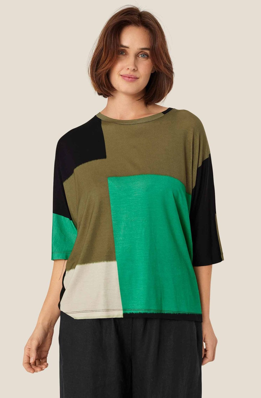 MaEmel Green Jersey Top