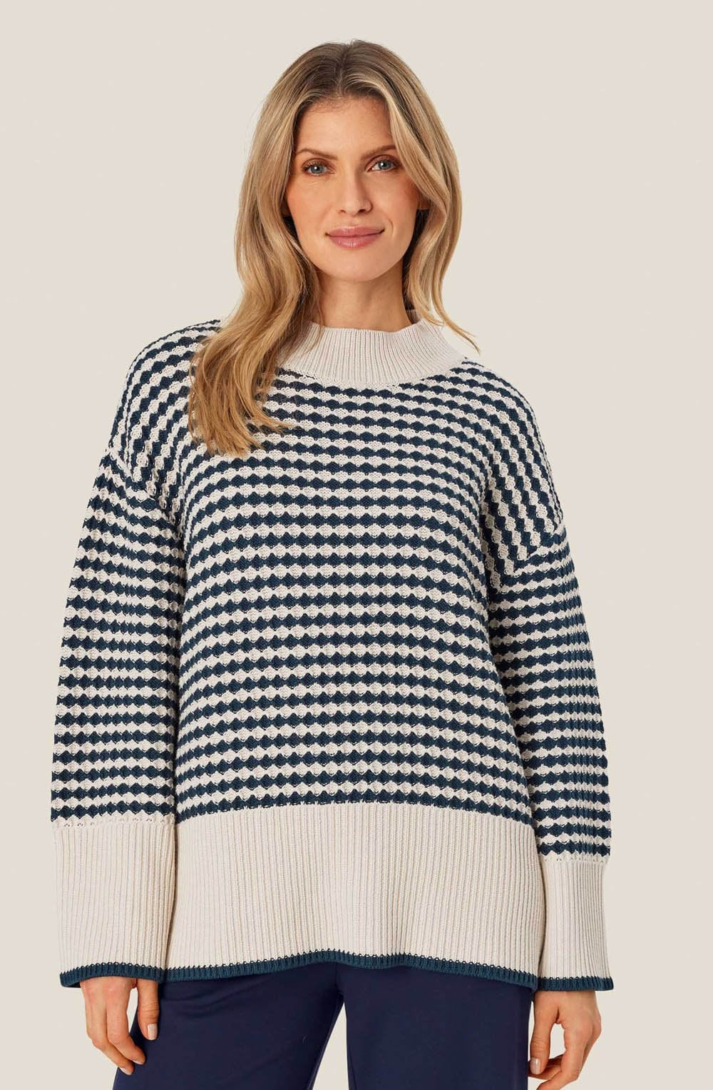 MaFallona Mood Indigo Oversized Jumper