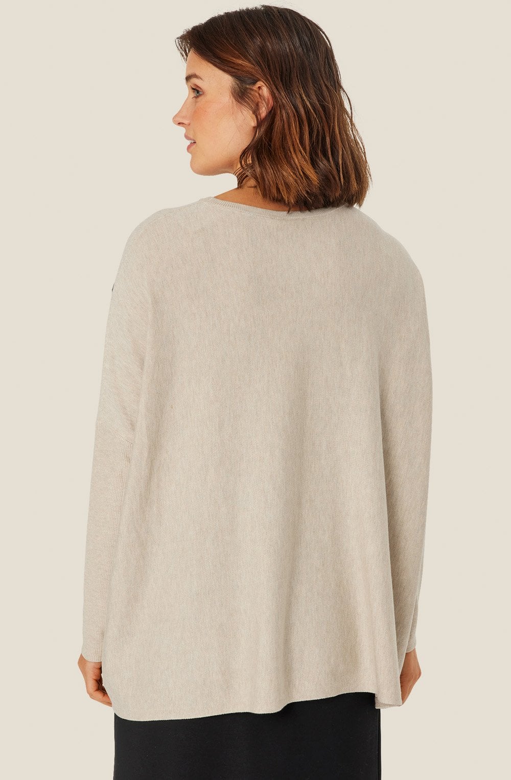 MaFanasi Beige Melange Jumper