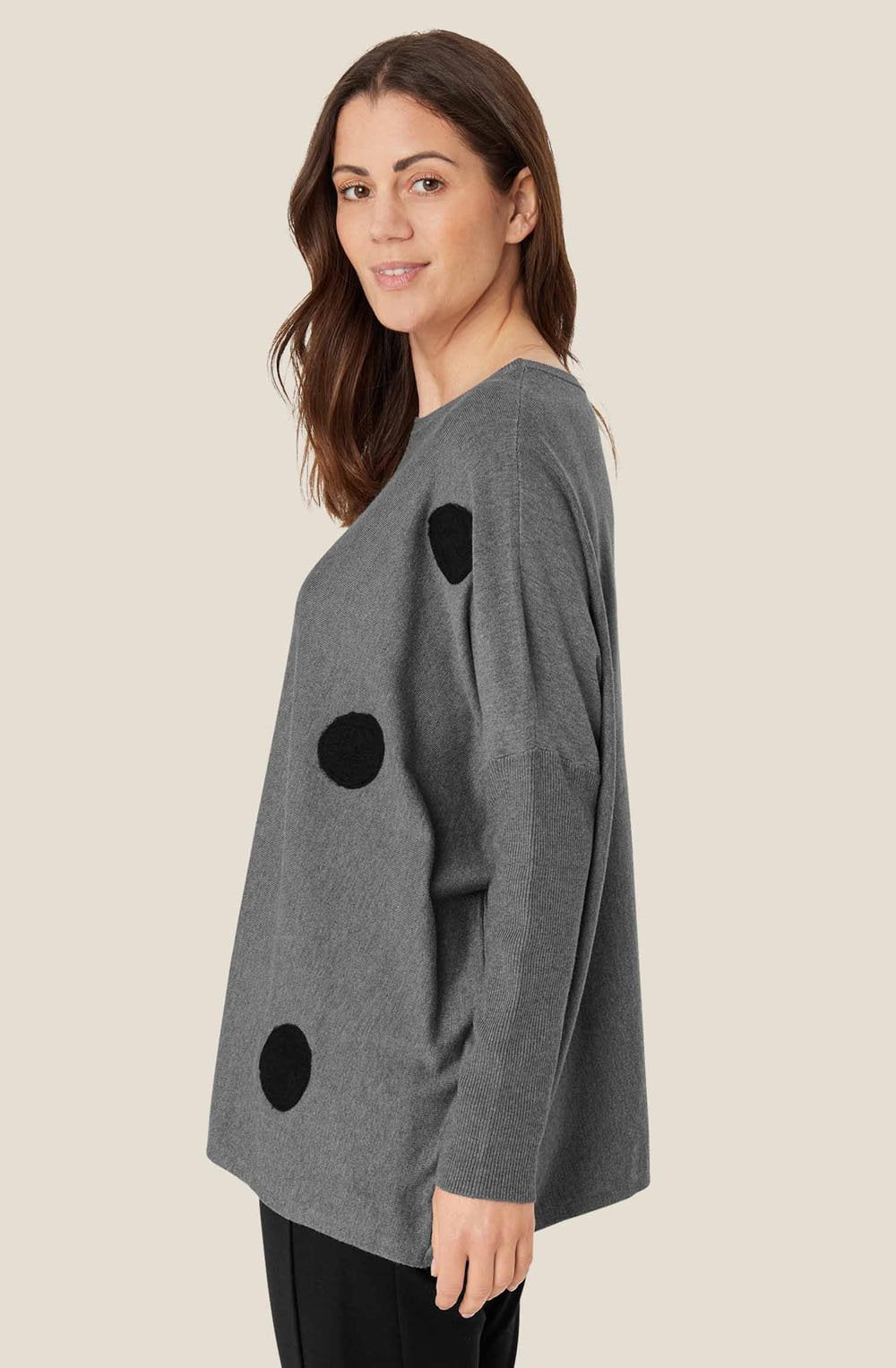 MaFanasi Grey Melange Jumper