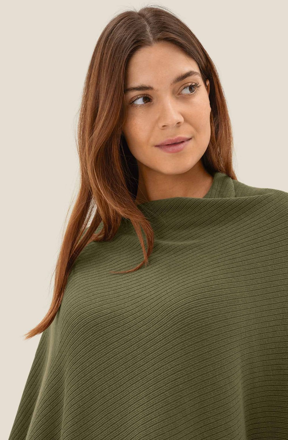 MaFarassia Dusky Green Poncho