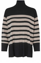 MaFasoni Black and Fog Striped Jumper