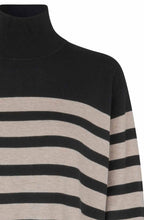 MaFasoni Black and Fog Striped Jumper
