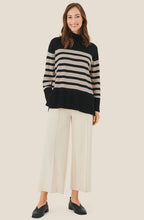 MaFasoni Black and Fog Striped Jumper