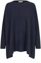 MaFayela Mood Indigo Side Split Oversized Jumper