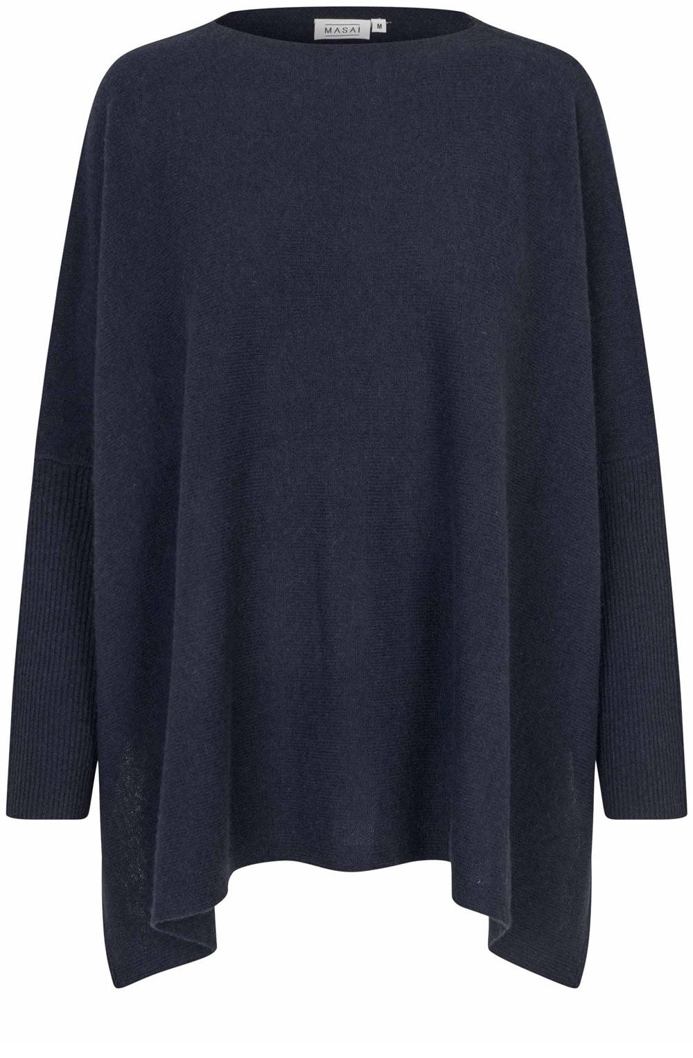 MaFayela Mood Indigo Side Split Oversized Jumper