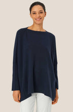 MaFayela Mood Indigo Side Split Oversized Jumper