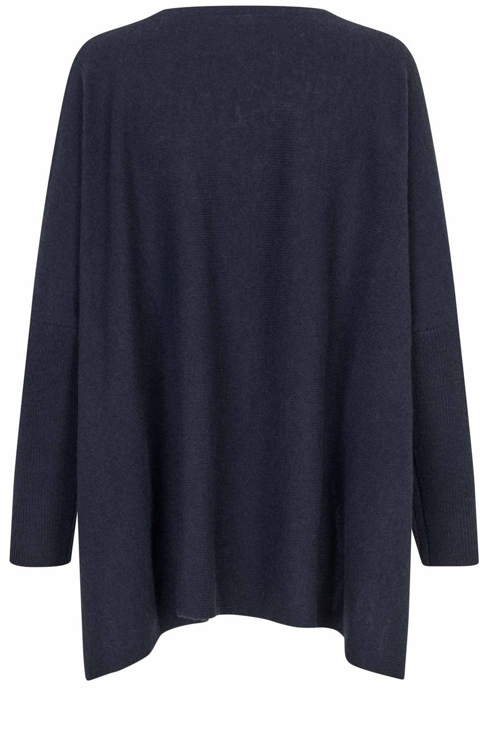 MaFayela Mood Indigo Side Split Oversized Jumper