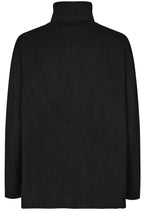 MaFlikka Black Oversized Roll Neck Jumper
