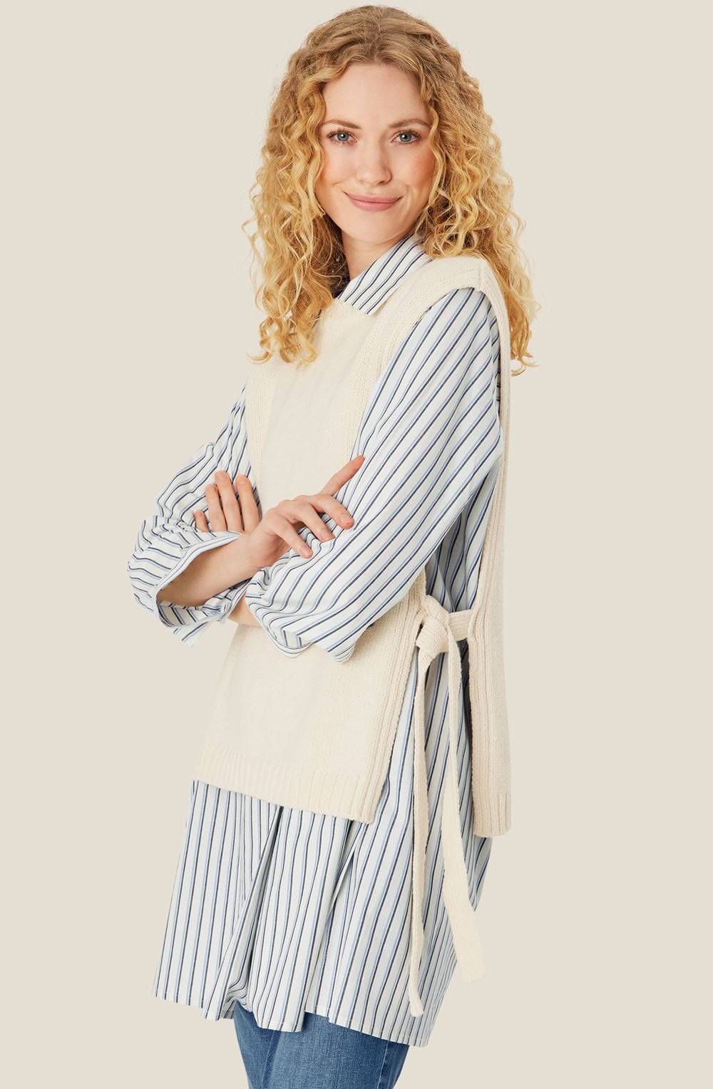 MaFumiko Whitecap Sweater Vest