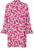 MaGesine Wild Aster Keyhole Silky Tunic