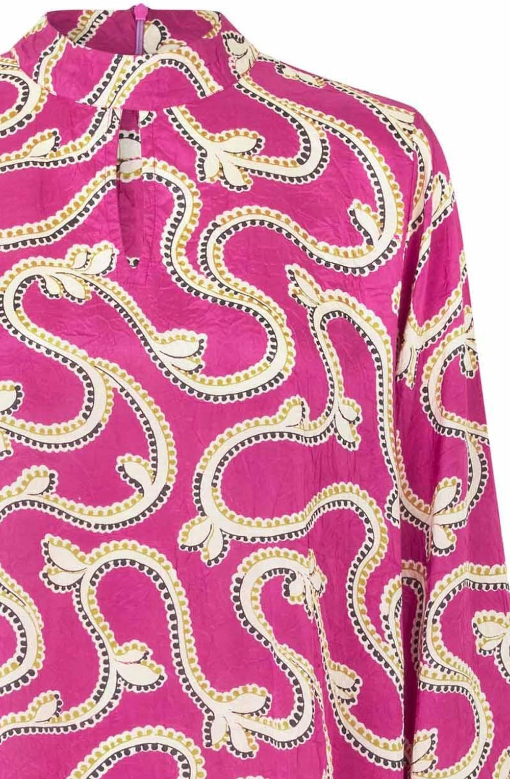 MaGesine Wild Aster Keyhole Silky Tunic