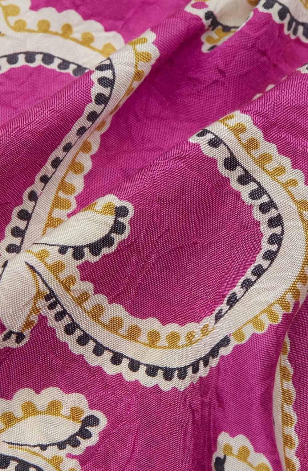 MaGesine Wild Aster Keyhole Silky Tunic