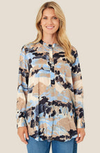 MaGraciela Steel Grey and Blue Tunic
