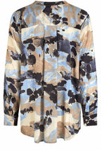 MaGraciela Steel Grey and Blue Tunic