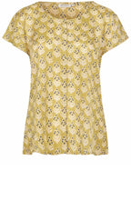 MaIa Burnish Gold Buttoned Blouse