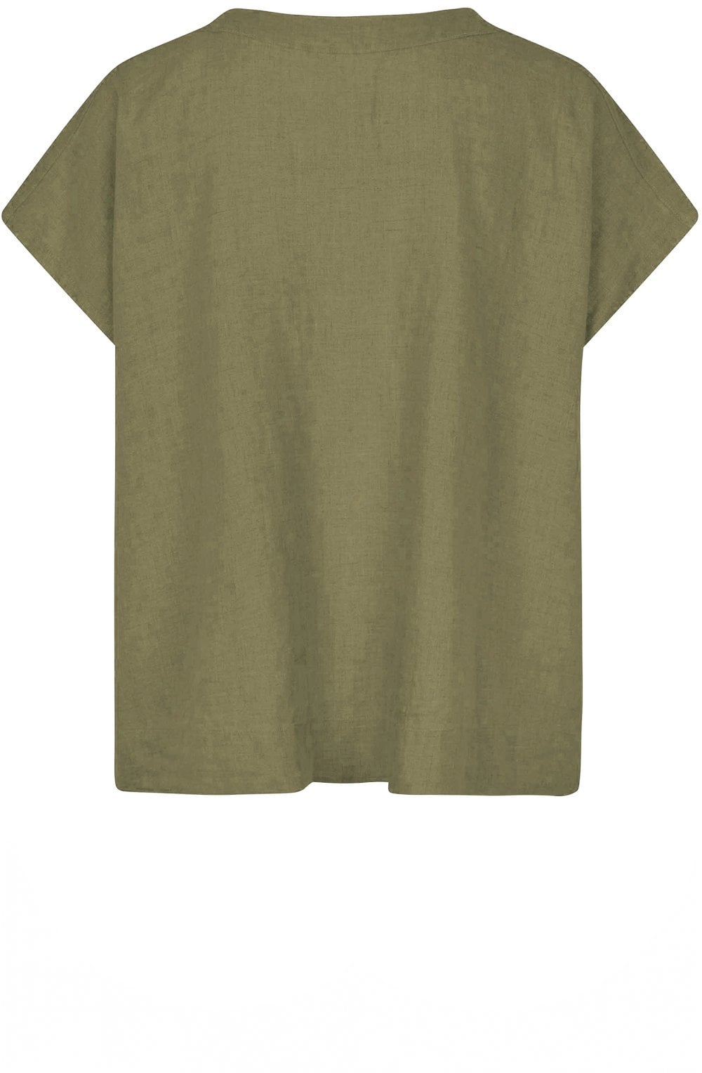 MaIdoro Dusky Green Linen Oversized Shirt