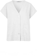 MaIdoro White Linen Oversized Shirt