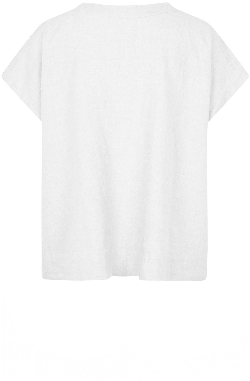 MaIdoro White Linen Oversized Shirt