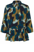 MaIldana Reflecting Pond Peplum Shirt