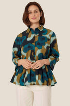 MaIldana Reflecting Pond Peplum Shirt