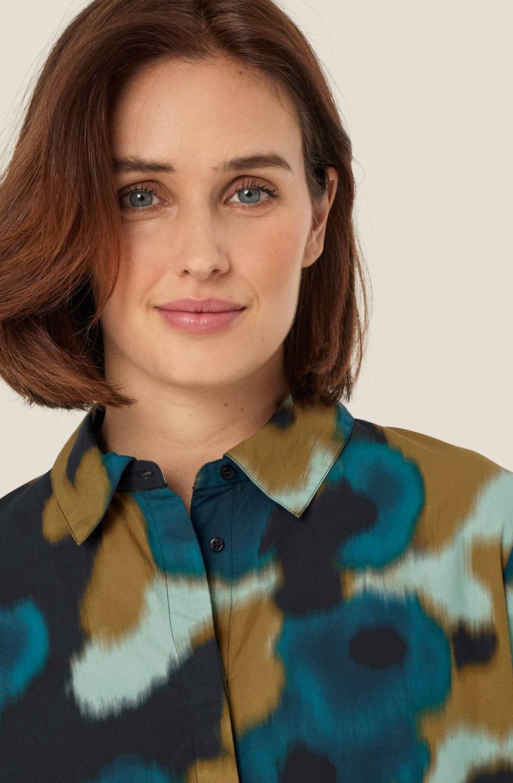 MaIldana Reflecting Pond Peplum Shirt