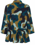 MaIldana Reflecting Pond Peplum Shirt