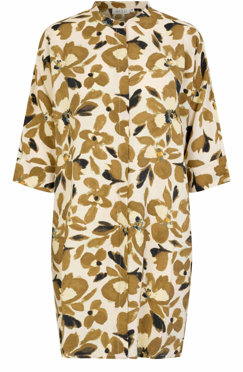 MaIosetta Dull Gold Shirt Dress