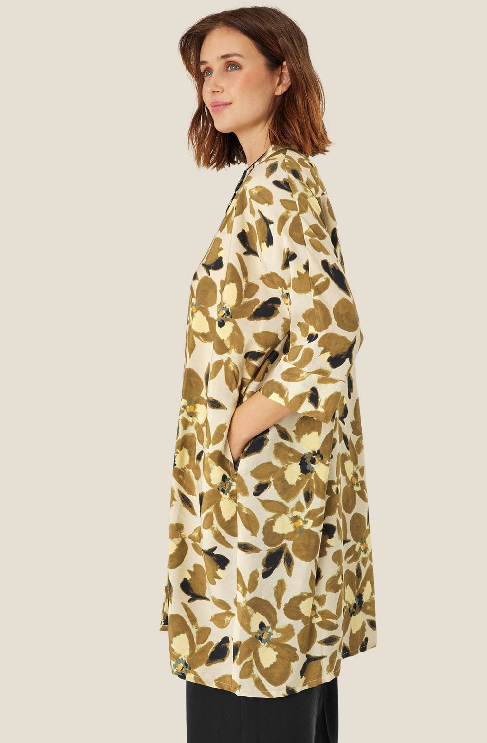 MaIosetta Dull Gold Shirt Dress