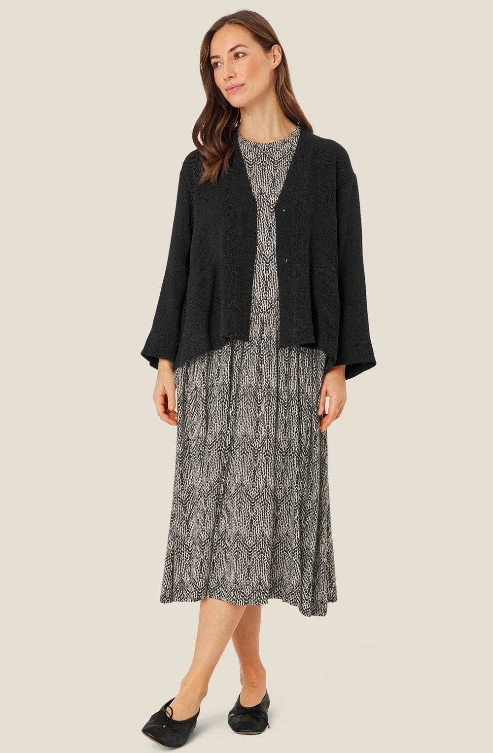 MaJale Black Woven Jacket