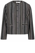 MaJasmiba Black and Grey Box Jacket