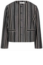 MaJasmiba Black and Grey Box Jacket