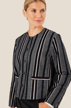MaJasmiba Black and Grey Box Jacket