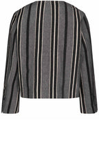 MaJasmiba Black and Grey Box Jacket