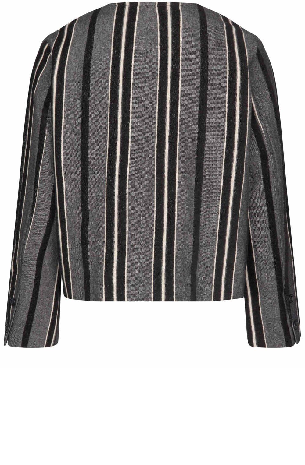MaJasmiba Black and Grey Box Jacket