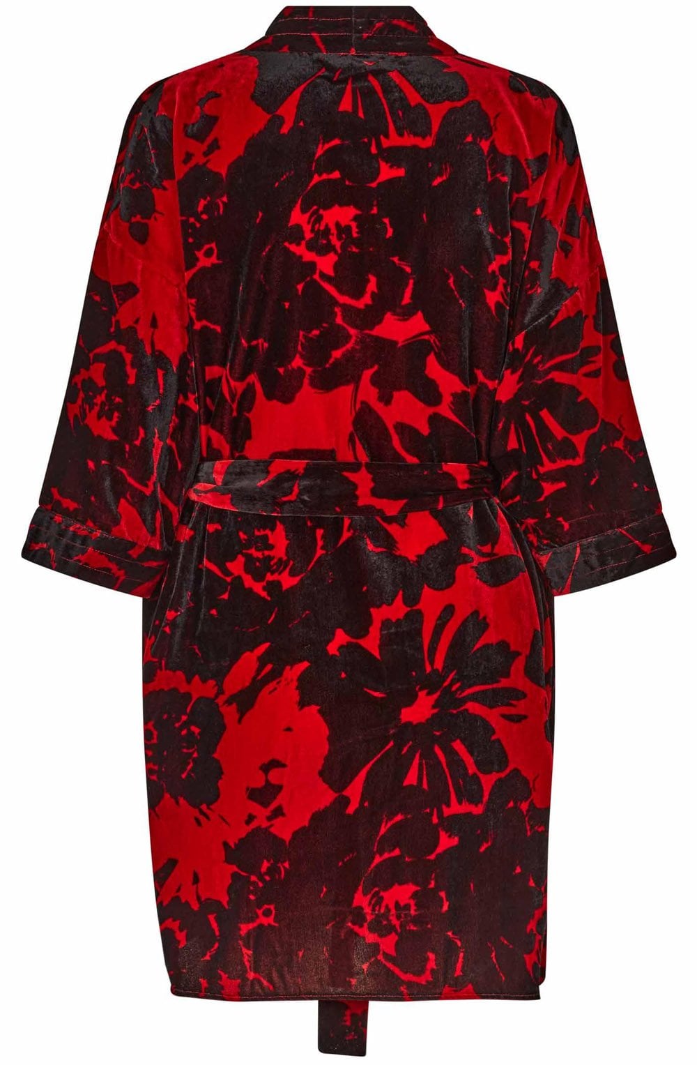 MaJosslyna Scarlet Sage Velvet Kimono