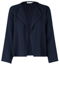 MaJulitta Navy Woven Knit Jacket
