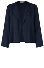 MaJulitta Navy Woven Knit Jacket
