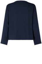 MaJulitta Navy Woven Knit Jacket
