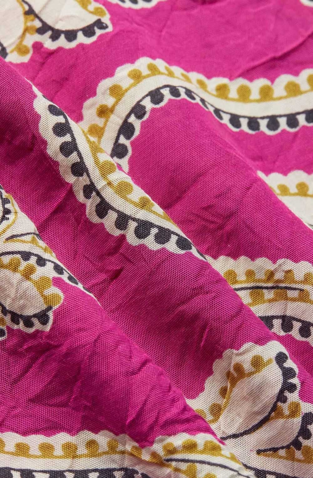 MaKata Wild Aster Silky Blouse