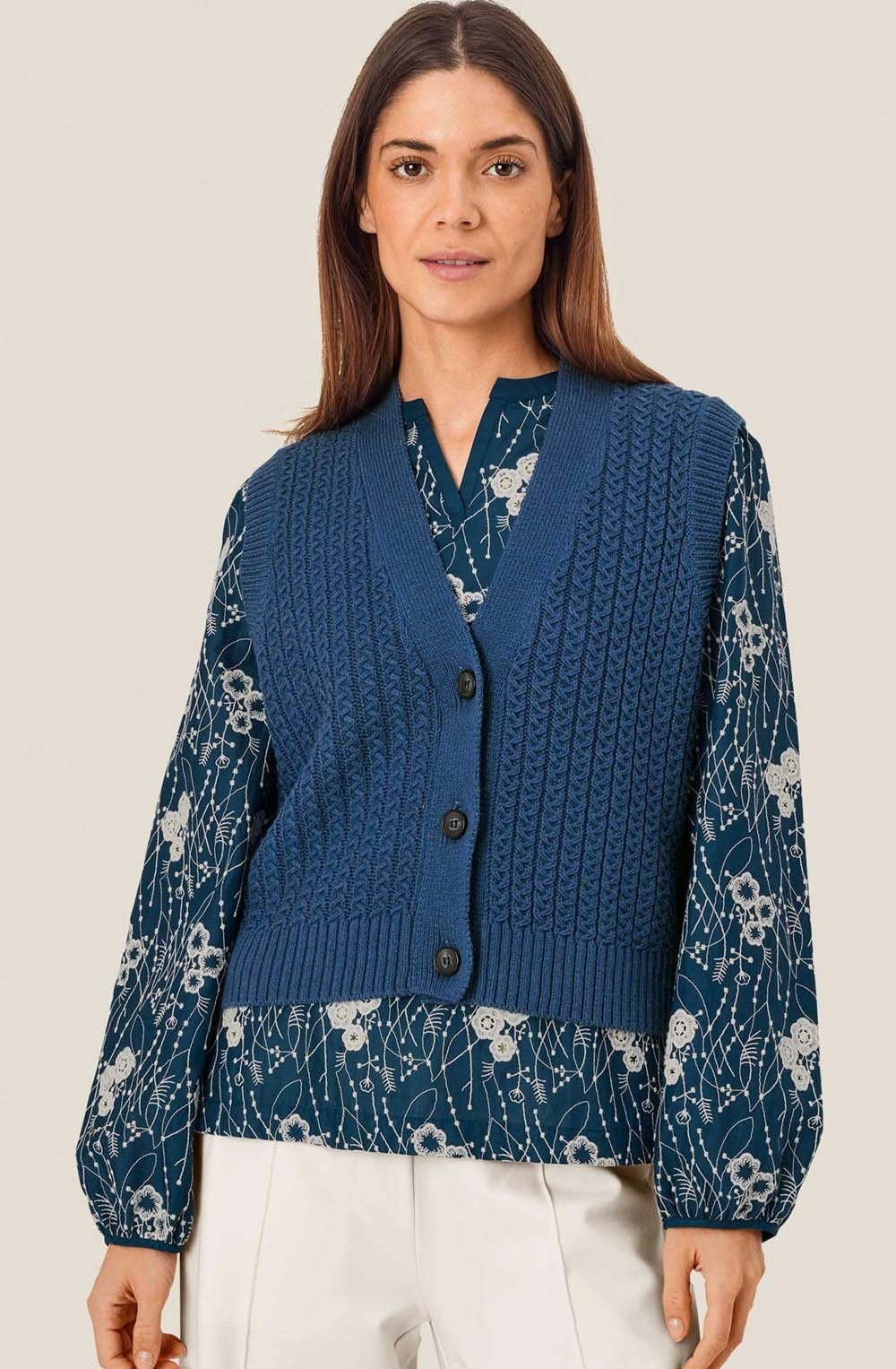 MaLaney Sargasso Sea Knitted Waistcoat