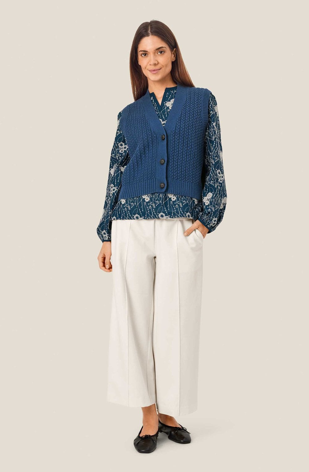 MaLaney Sargasso Sea Knitted Waistcoat
