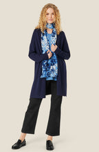 MaLon Maritime Blue Long Line Cardigan